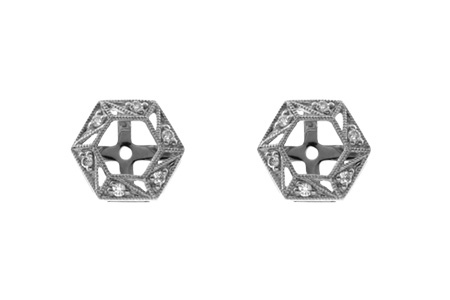 L000-44649: EARRING JACKETS .08 TW (FOR 0.50-1.00 CT TW STUDS)