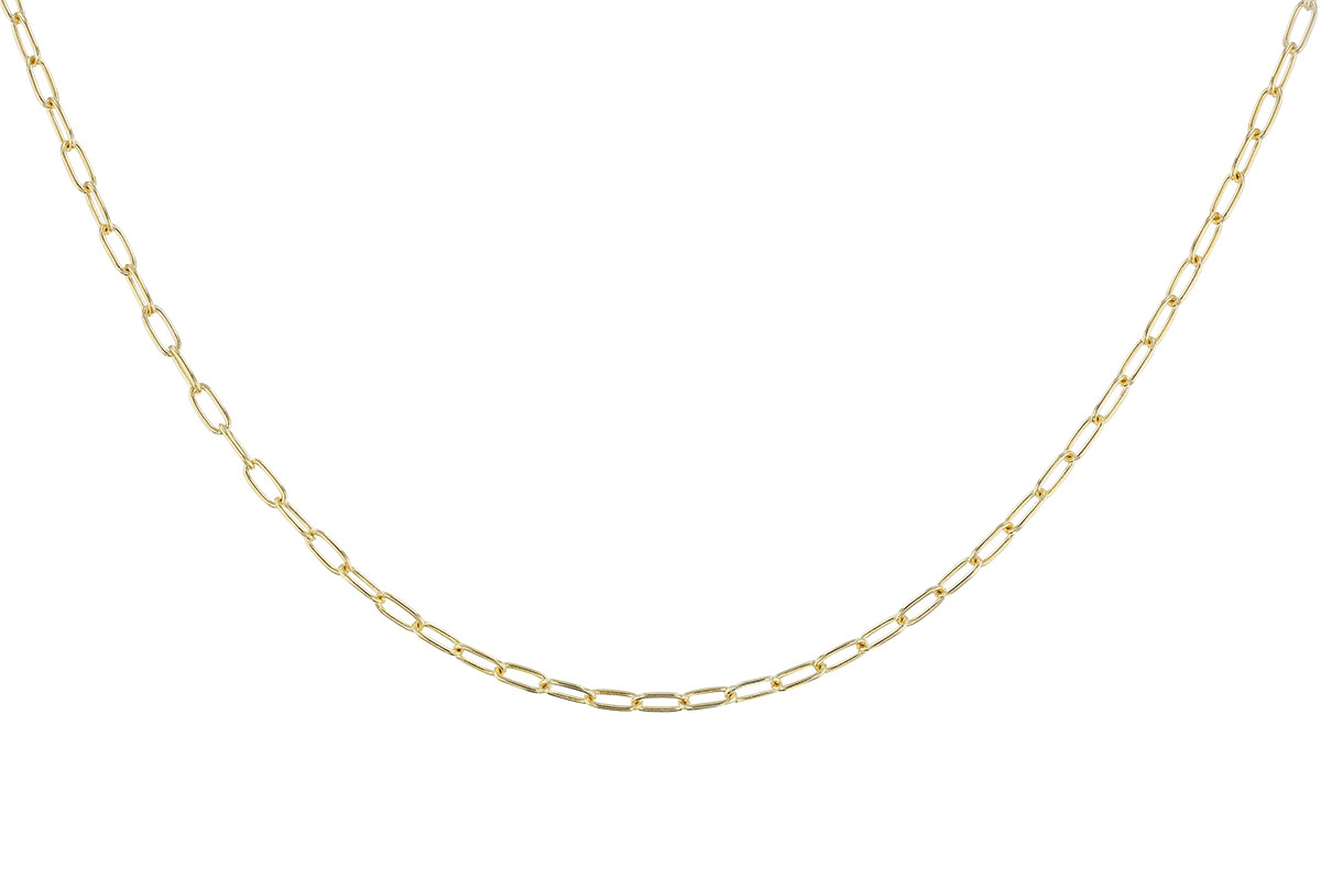 A274-91004: PAPERCLIP SM (16IN, 2.40MM, 14KT, LOBSTER CLASP)
