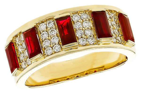 C274-95631: LDS WED RG 1.40 TW RUBY 1.69 TGW