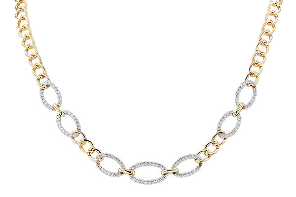 F274-01949: NECKLACE 1.12 TW (17")(INCLUDES BAR LINKS)