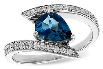 G274-91940: LDS RG 1.04 LONDON BLUE TOPAZ 1.28 TGW (8x6MM)
