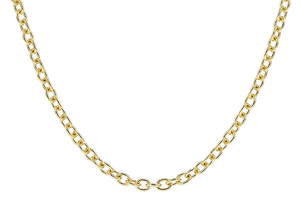 L274-06485: CABLE CHAIN (22IN, 1.3MM, 14KT, LOBSTER CLASP)