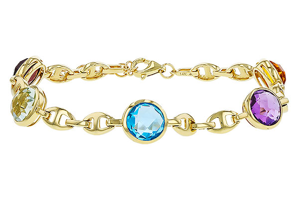 L274-94676: BRACELET 7.09 TW SEMI-PREC (GT,CIT,AMY,G.AMY,BT)